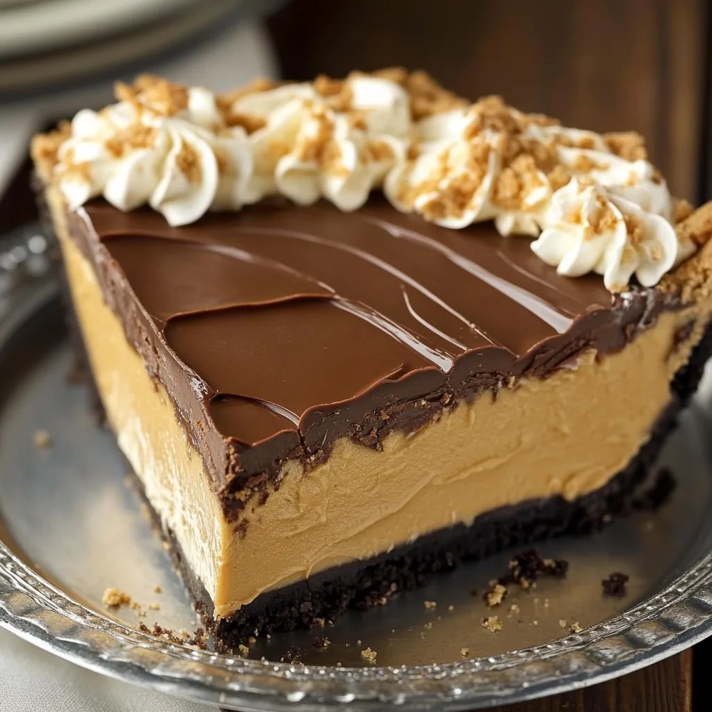 Costco Copycat Peanut Butter Chocolate Pie