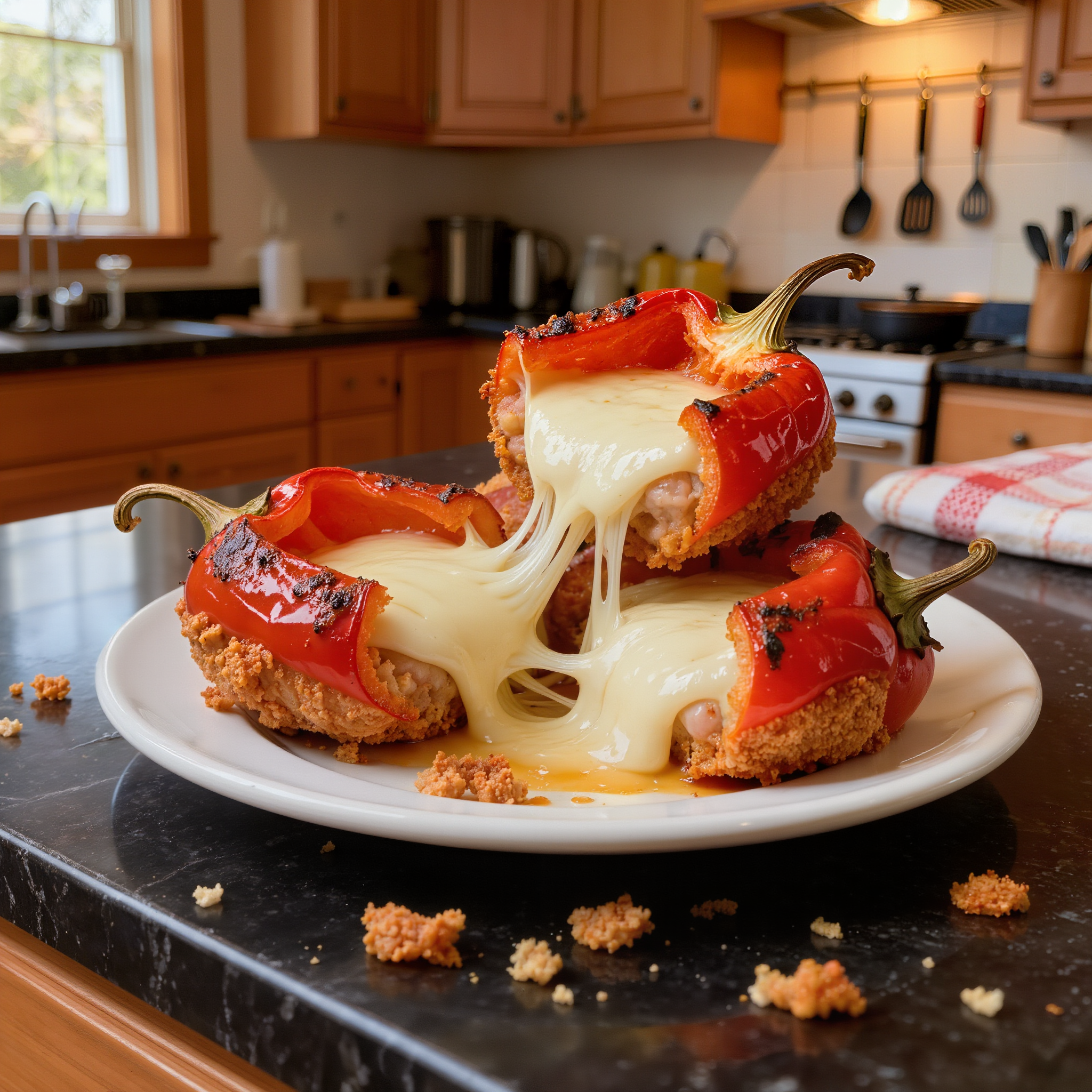 Roasted Red Pepper Poppers