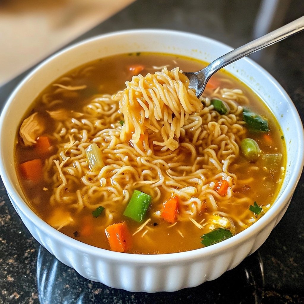 Classic Ginger Garlic Chicken Noodle Soup