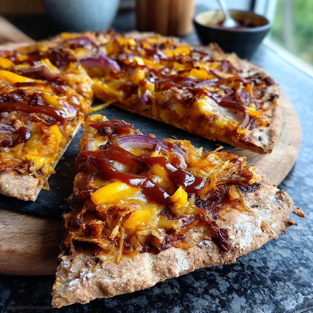 BBQ Veggie Flatbread Pizza