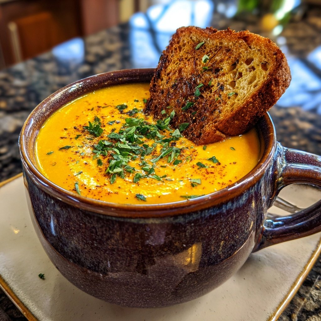 Roasted Carrot Ginger Soup