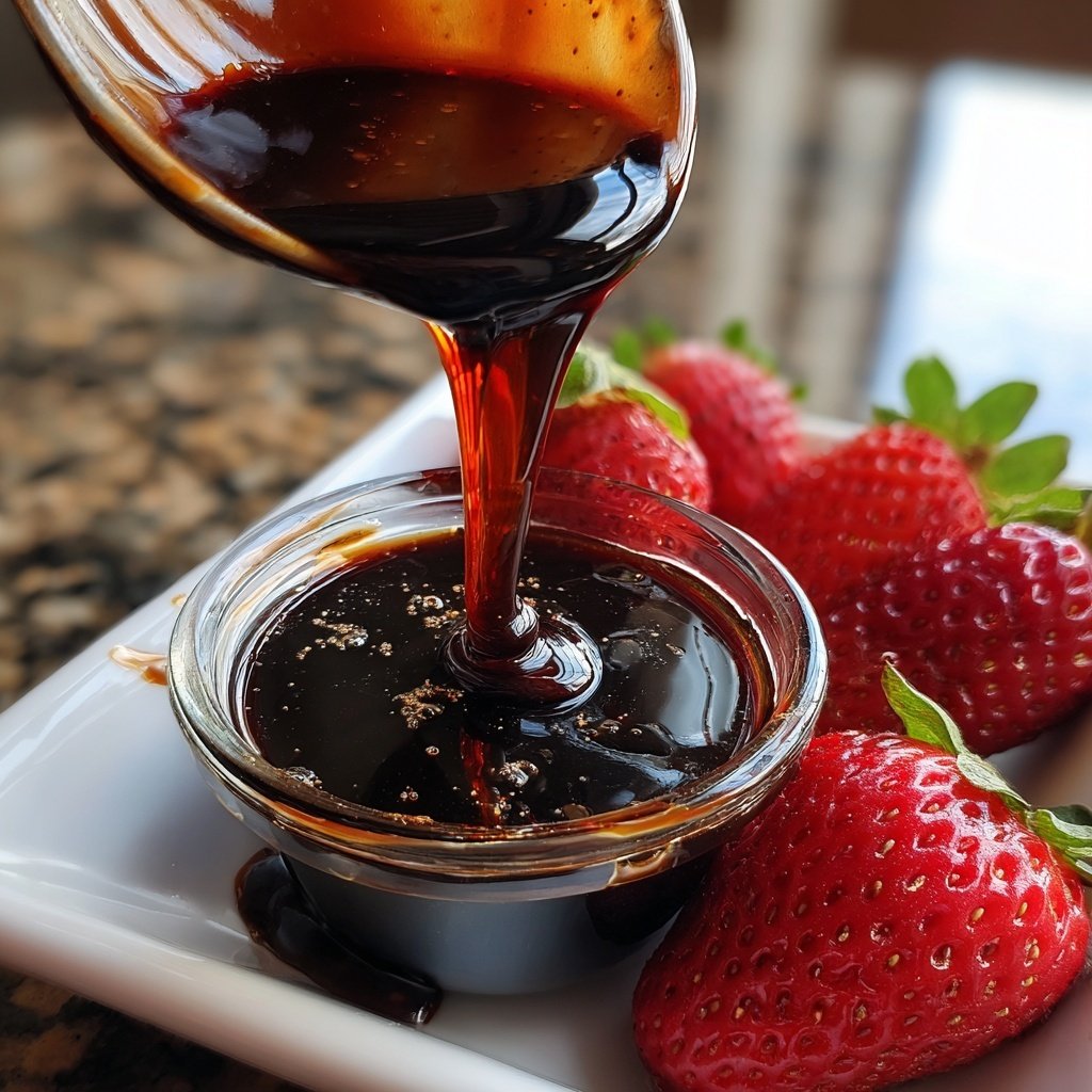 Two-Ingredient Homemade Balsamic Glaze Sauce​