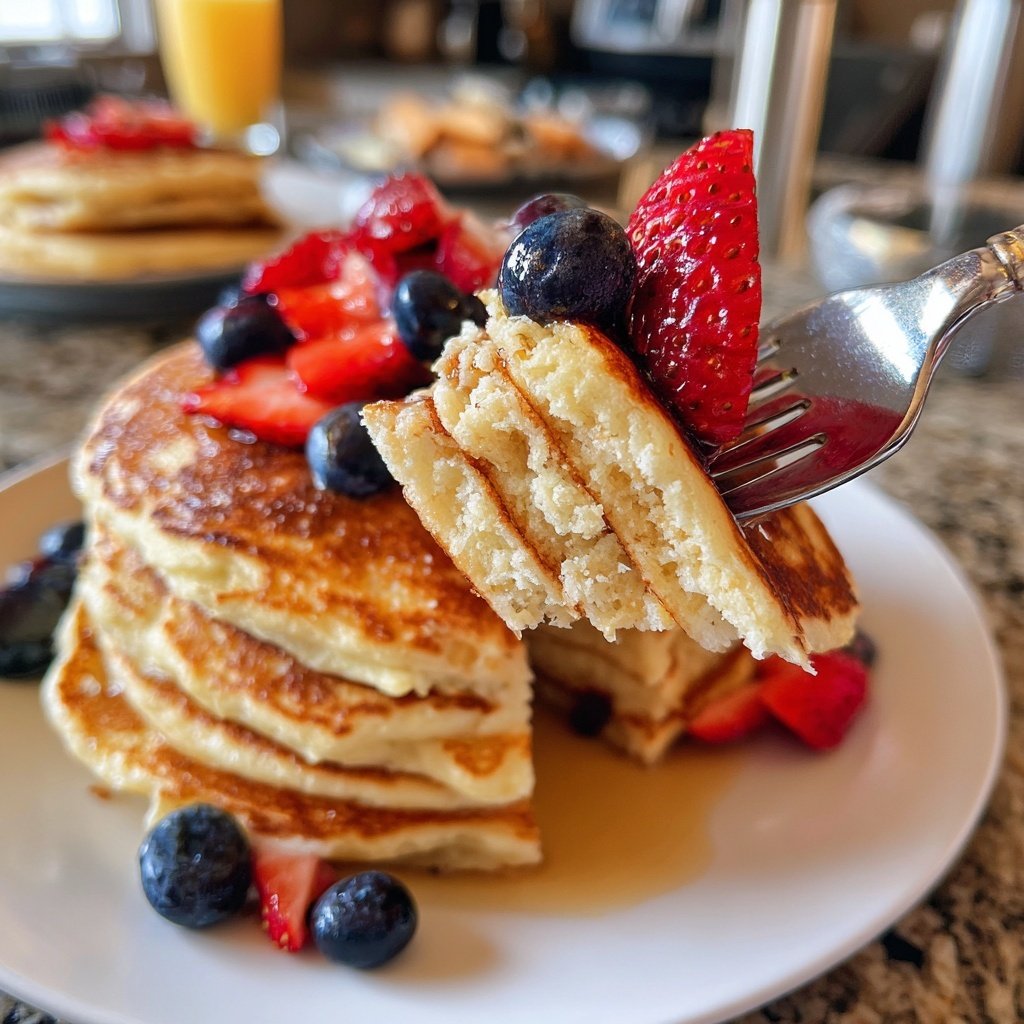 Biggest Loser Pancakes with Berries