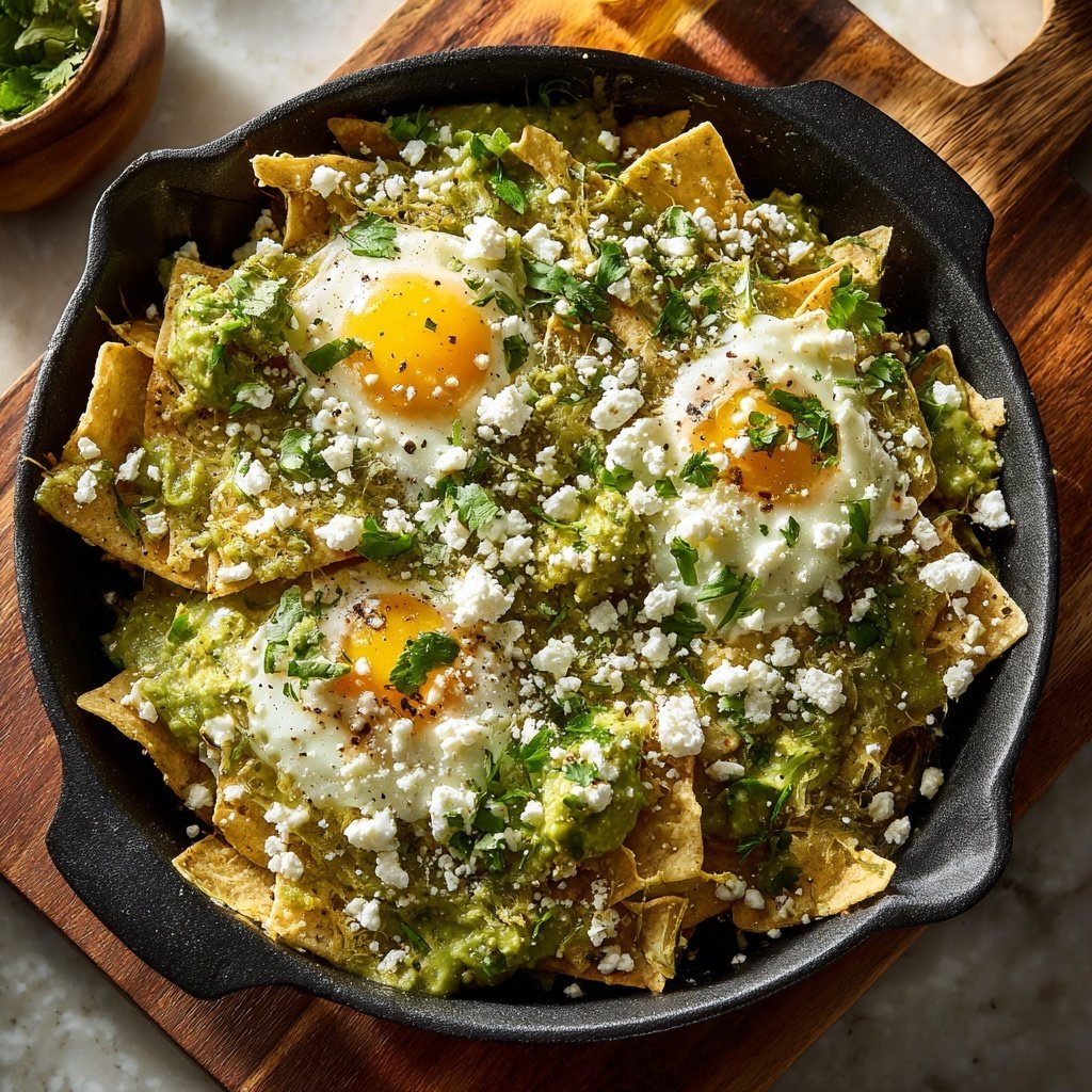 Chilaquiles Verdes Breakfast Skillet​