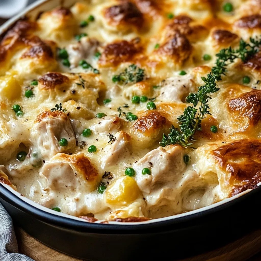 Creamy Chicken Pot Pie Casserole