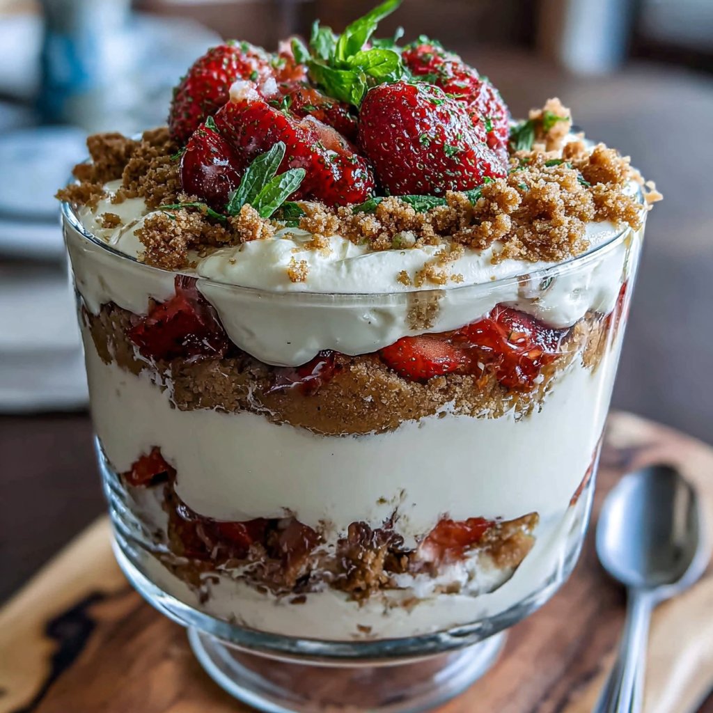 Strawberry Cheesecake Trifle