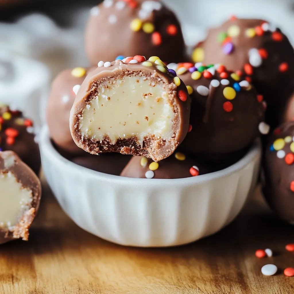 No Bake Cake Batter Truffles