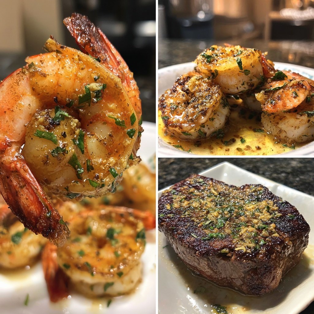 Grilled Shrimp and Filet Mignon