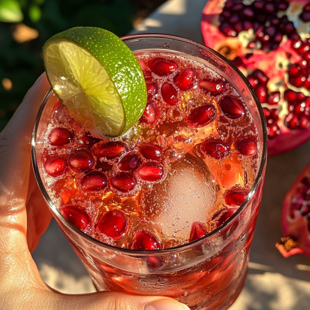 Pomegranate Vodka Spritz Cocktail Recipe