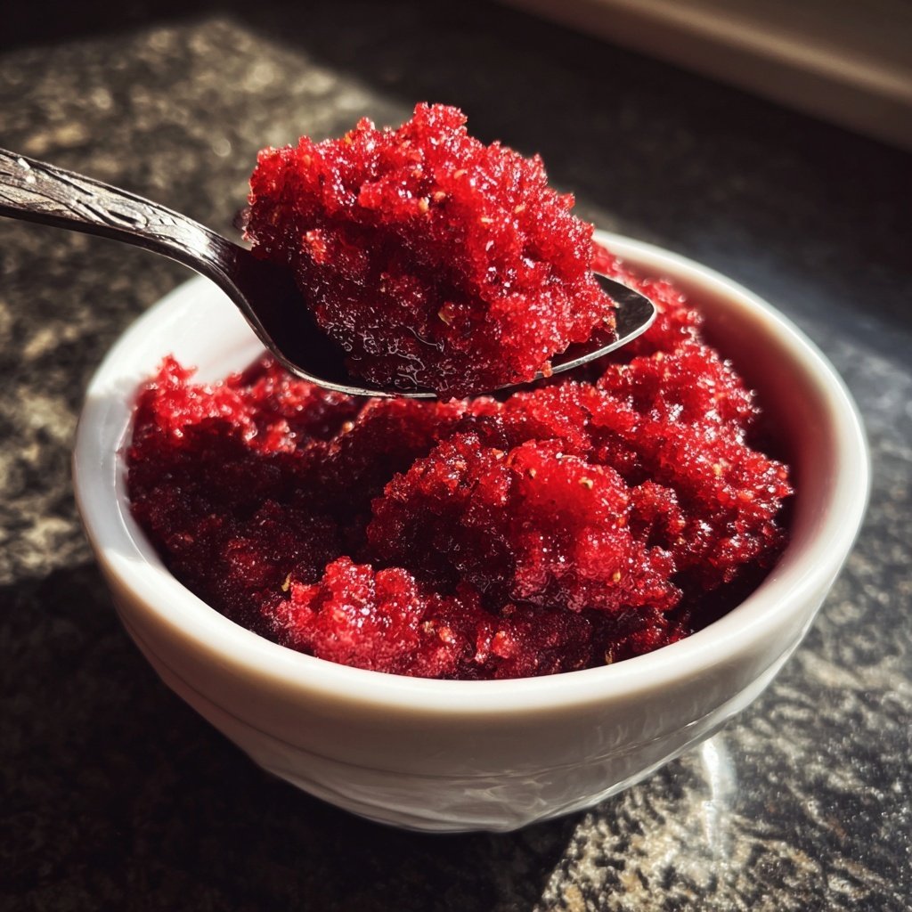 Chocolate Strawberry Granita