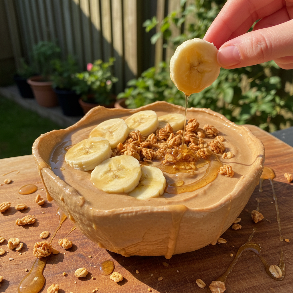 Peanut Butter Banana Smoothie Bowl