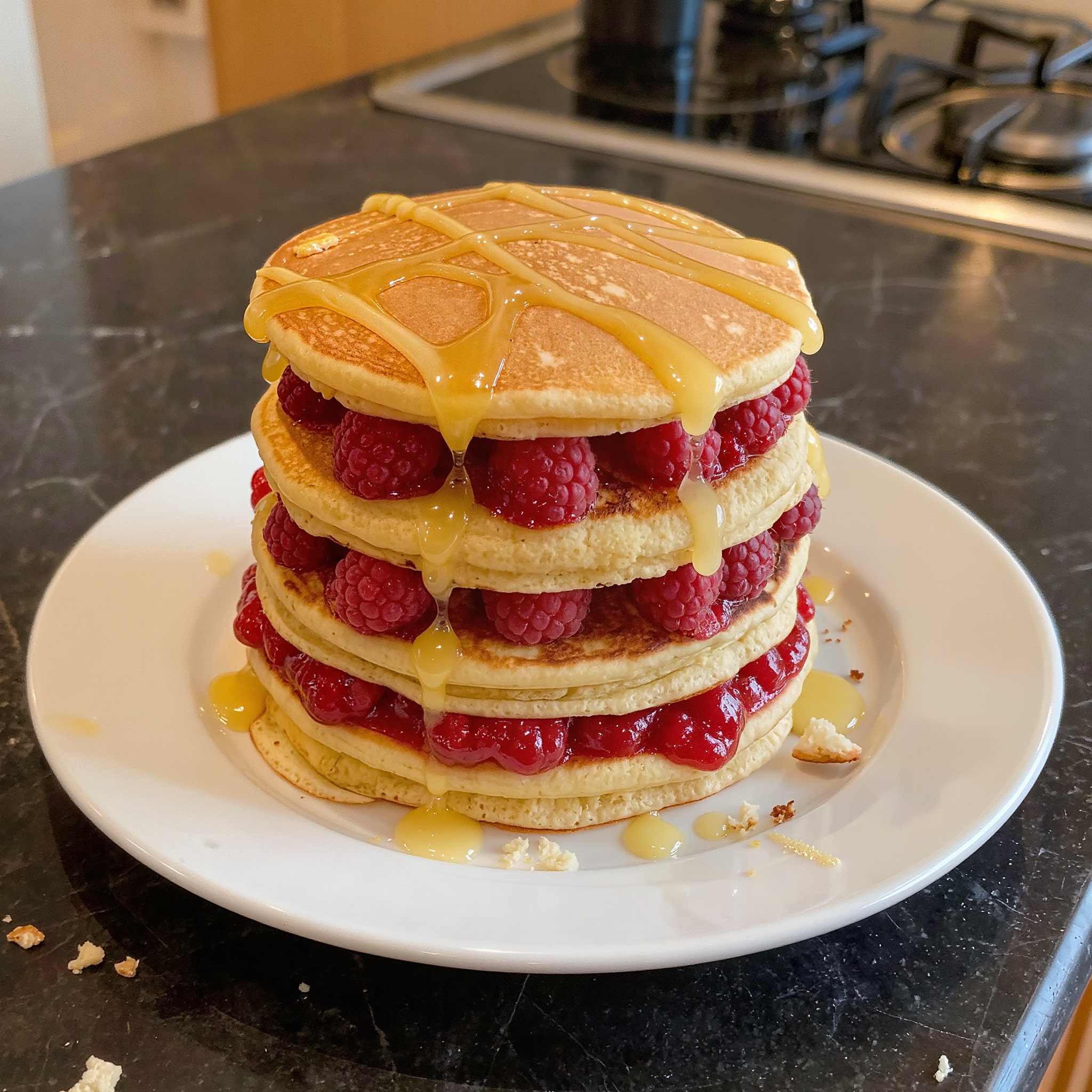 Raspberry Lemon Pancakes