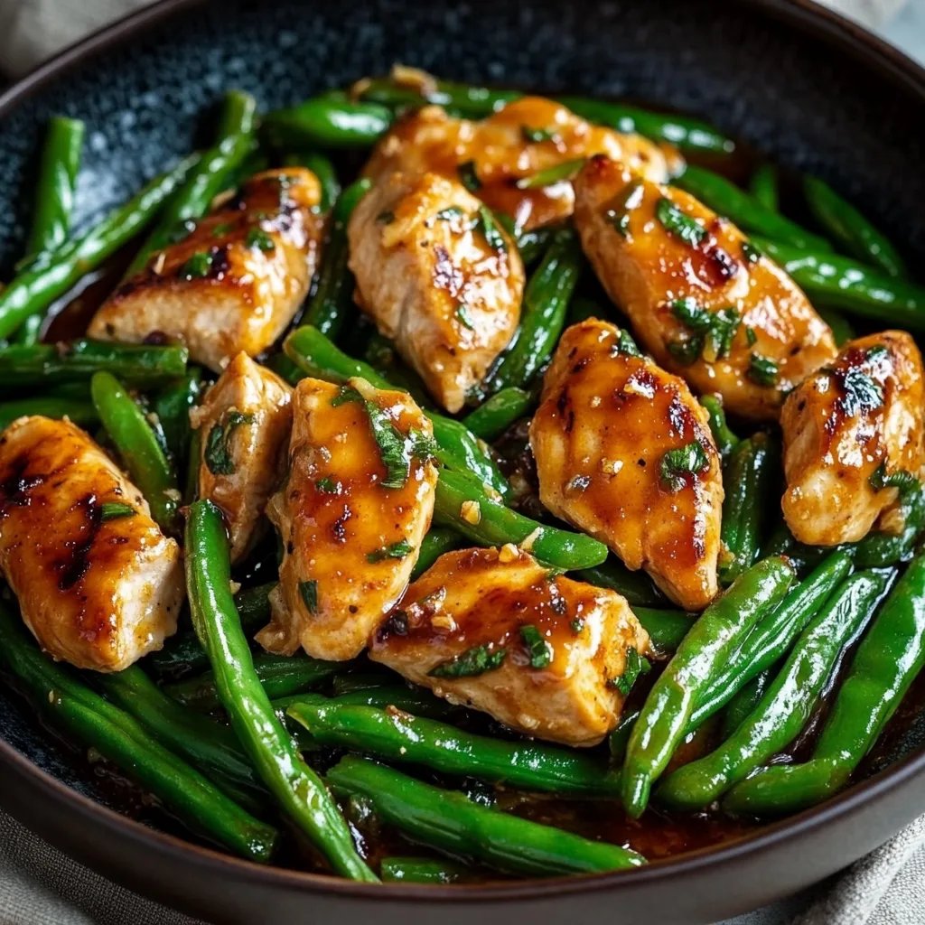 Easy Chicken Breast and Green Beans