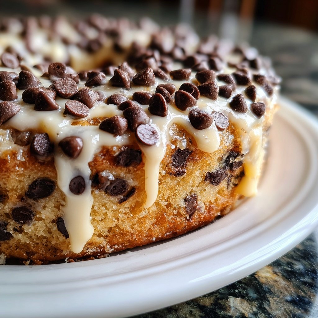 Chocolate Chip Galentine's Cake