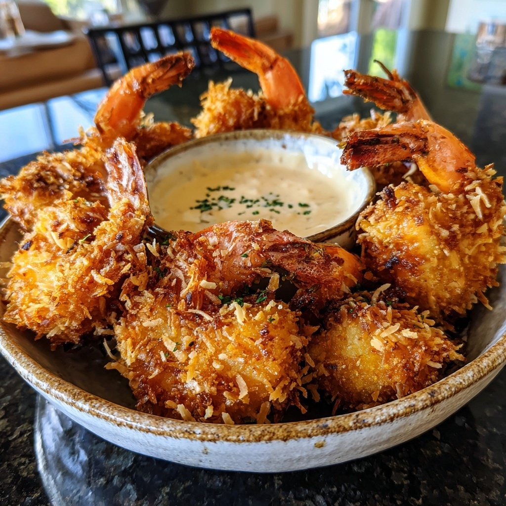 Crispy Coconut Shrimp with Dip