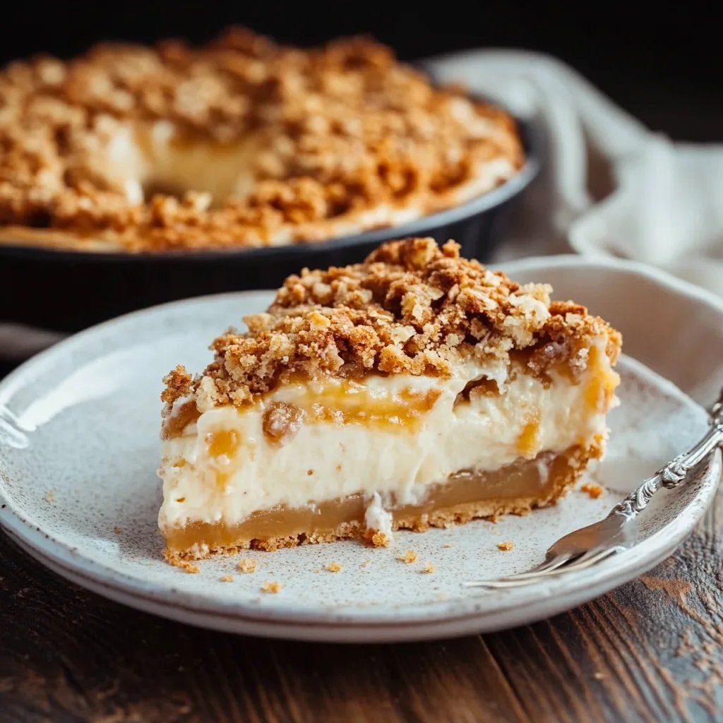 Apple Crisp Cheesecake