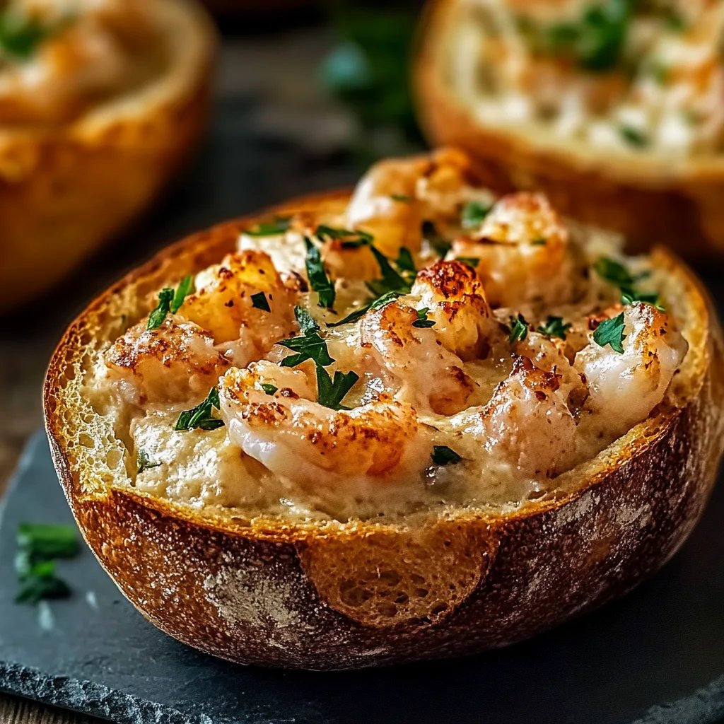 Stuffed Seafood Bread Bowl