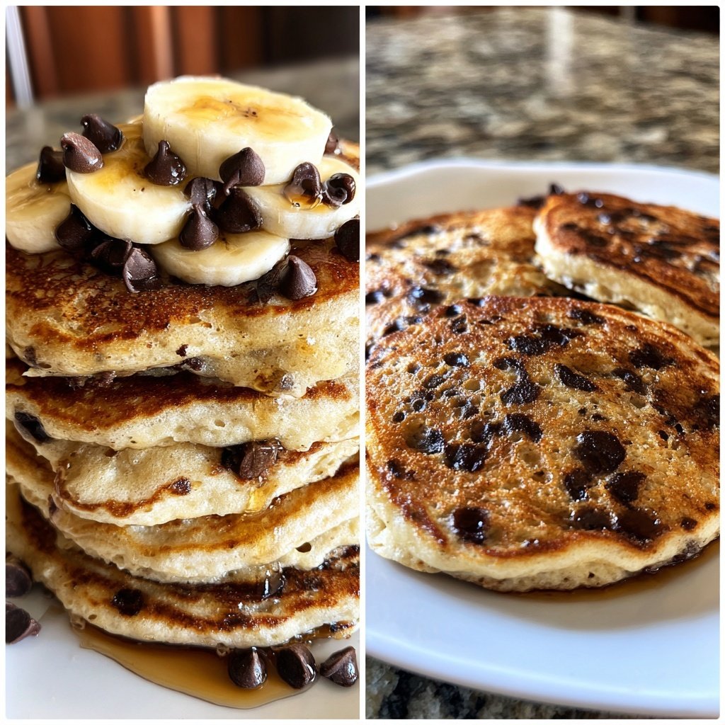 Chocolate Chip Banana Pancakes