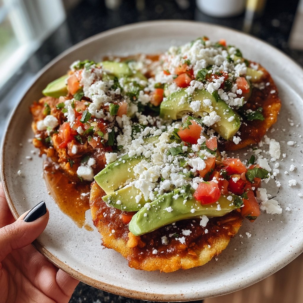 Authentic Sopes with Refried Beans