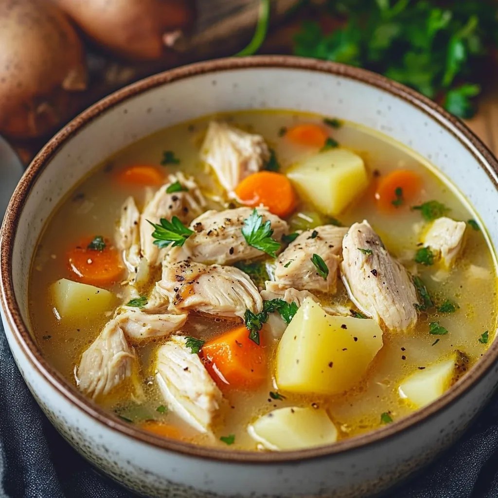 Comforting Chicken Soup with Potatoes