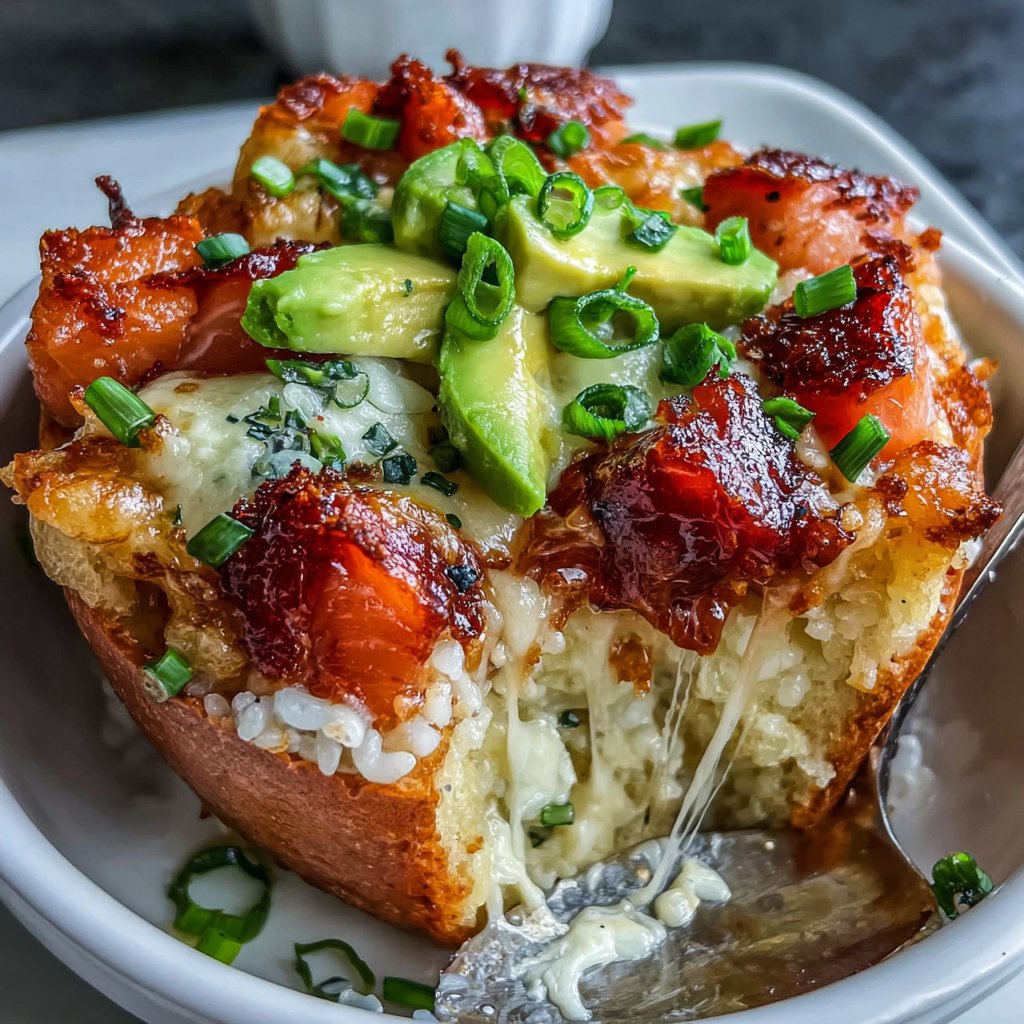 Easy Spicy Salmon Sushi Bake