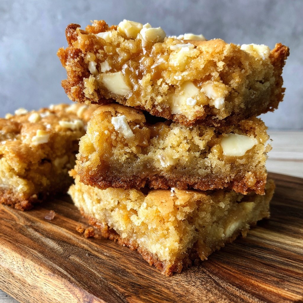 Moist Cottage Cheese Blondie Bars