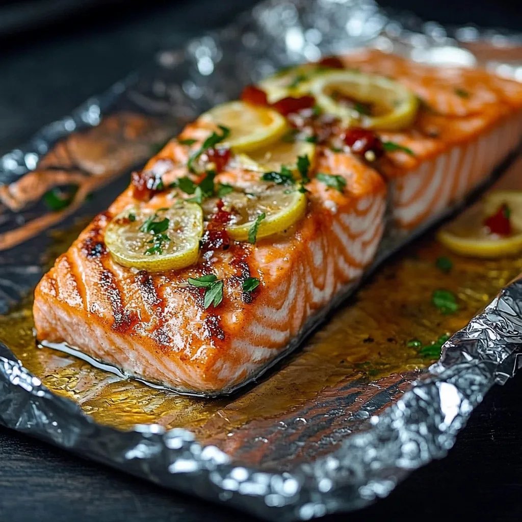 Grilled Salmon in Foil
