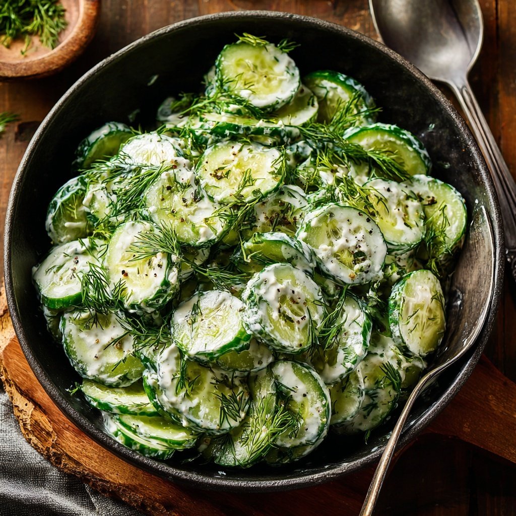 Creamy Cucumber Dill Salad
