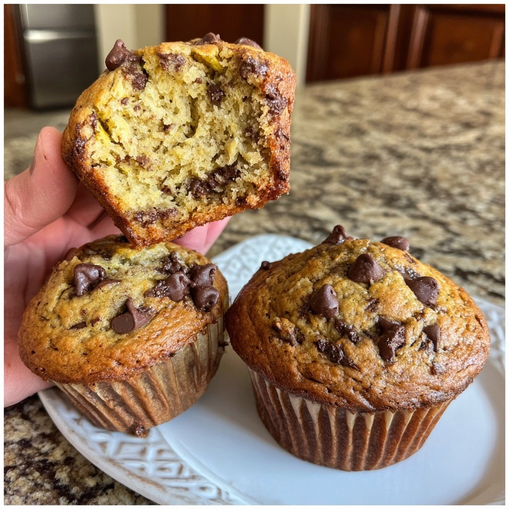 Banana Chocolate Chip Muffins