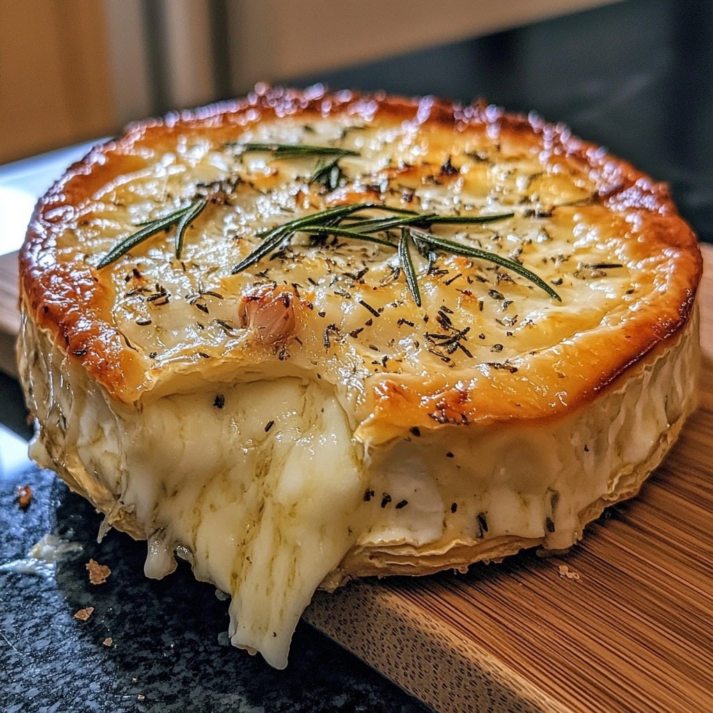 Baked Camembert with Rosemary and Garlic