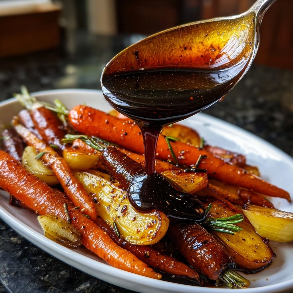 Honey Balsamic Glaze for Roasted Vegetables​